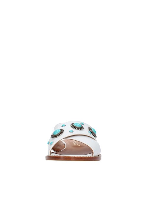 Leather mules VIA ROMA 15 | 3936 MALIBUBIANCO